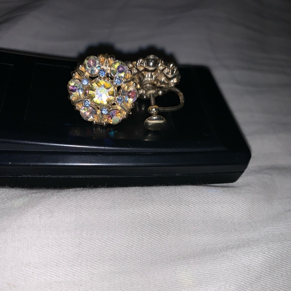 Vintage rhinestone earrings
